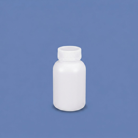150 ml HDPE-Weithals-Kunststoffflasche mit auslaufsicherem Innendeckel für den Einsatz im Chemielabor