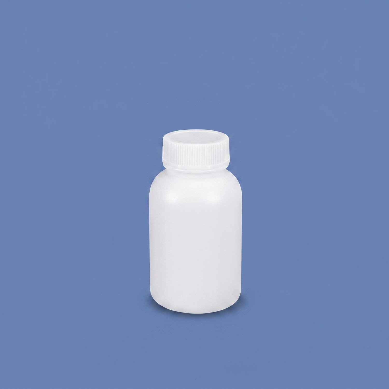 150 ml HDPE-Weithals-Kunststoffflasche mit auslaufsicherem Innendeckel für den Einsatz im Chemielabor