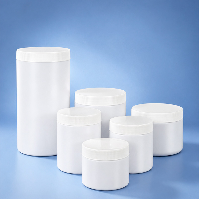 200 ml HDPE-Kunststoffglas mit weitem Mund und Schraubverschluss