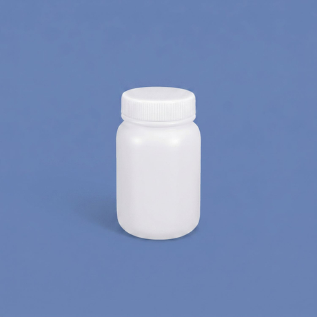 200 ml HDPE-Weithals-Kunststoffflasche mit auslaufsicherem Innendeckel für den Einsatz im Chemielabor