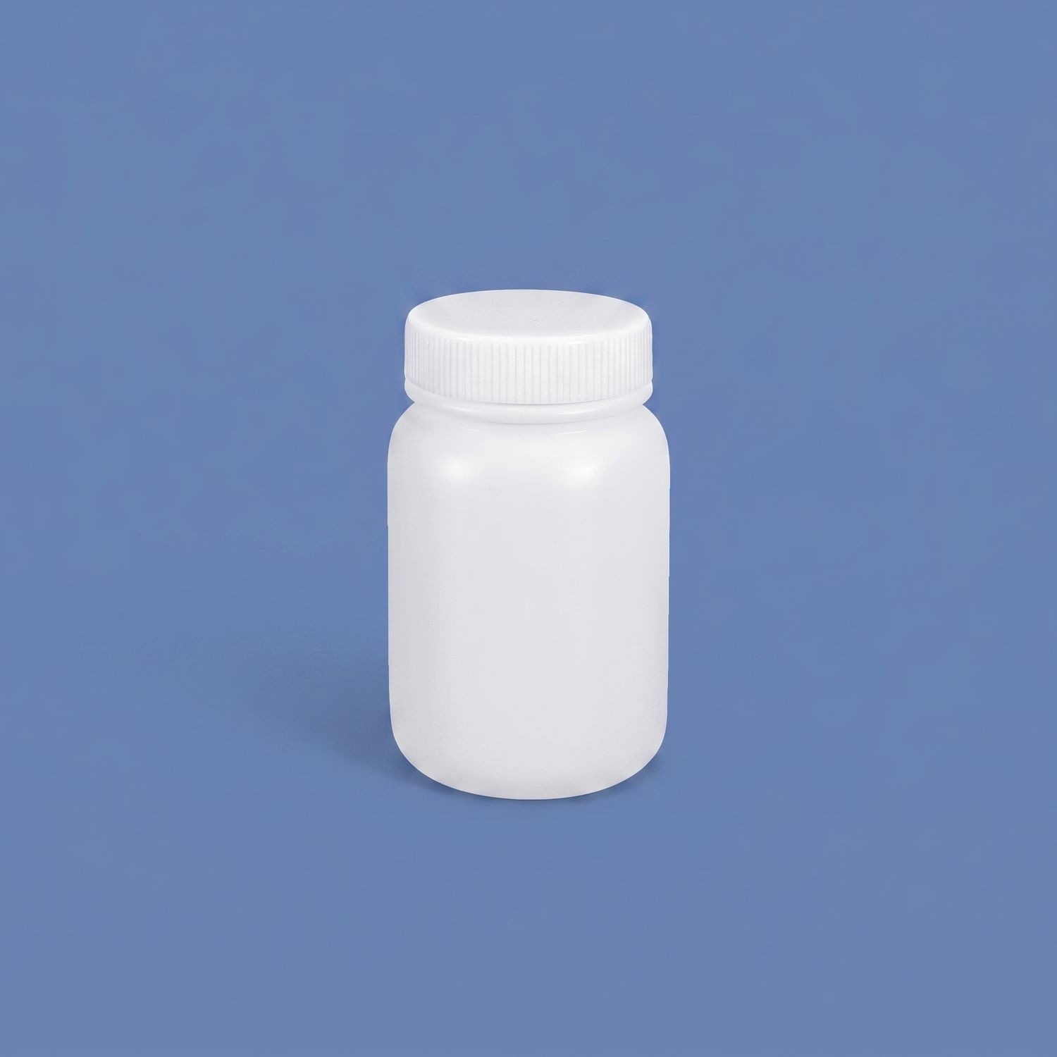 200 ml HDPE-Weithals-Kunststoffflasche mit auslaufsicherem Innendeckel für den Einsatz im Chemielabor