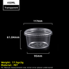 12oz 450ml transparenter PET-Kunststoffbecher