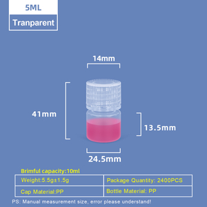 5 ml Kunststoff-PP-Flasche 