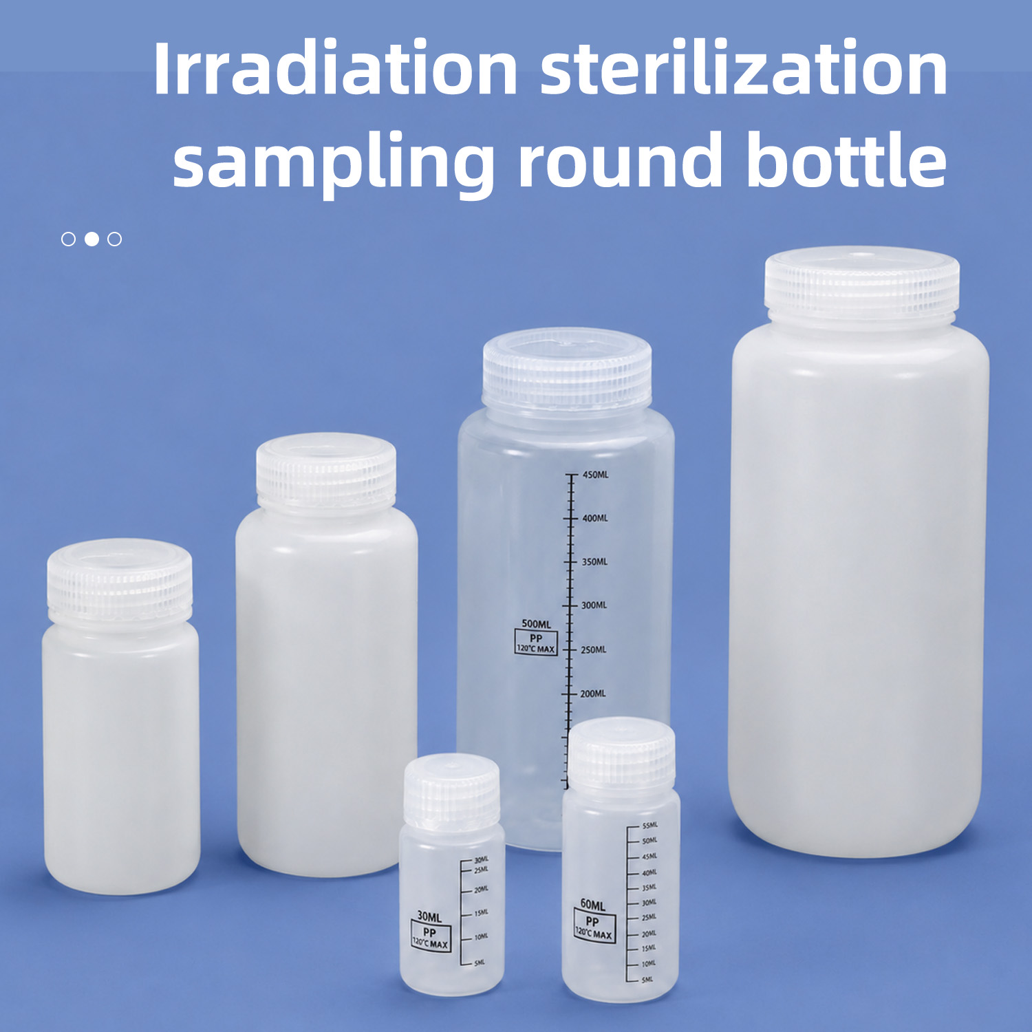 60 ml sterile PP-Reagenzflasche mit Schraubverschluss