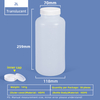 2L HDPE-Weithals-Kunststoffflasche mit auslaufsicherem Innendeckel für den Einsatz im Chemielabor