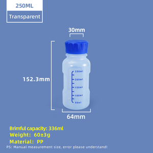 250-ml-PP-Reagenzflasche mit Skalenstrich