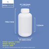 1-Liter-HDPE-Weithals-Plastikflasche mit Skalenstrich und Innenkappe
