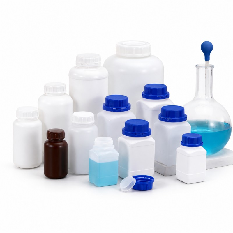  Kundenspezifische HDPE-Kunststoffflaschen für Lebensmittel, Chemikalien und Industrieflüssigkeiten