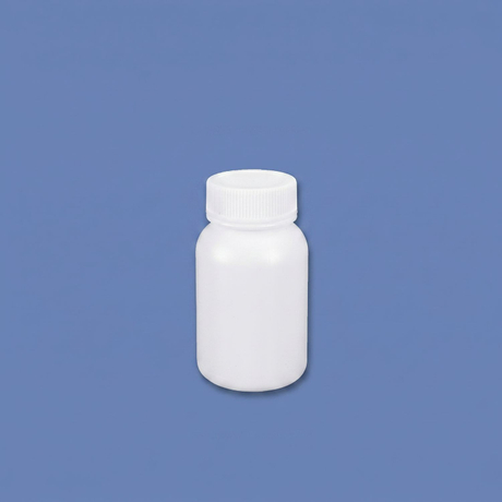 100 ml HDPE-Weithals-Kunststoffflasche mit auslaufsicherem Innendeckel für den Einsatz im Chemielabor