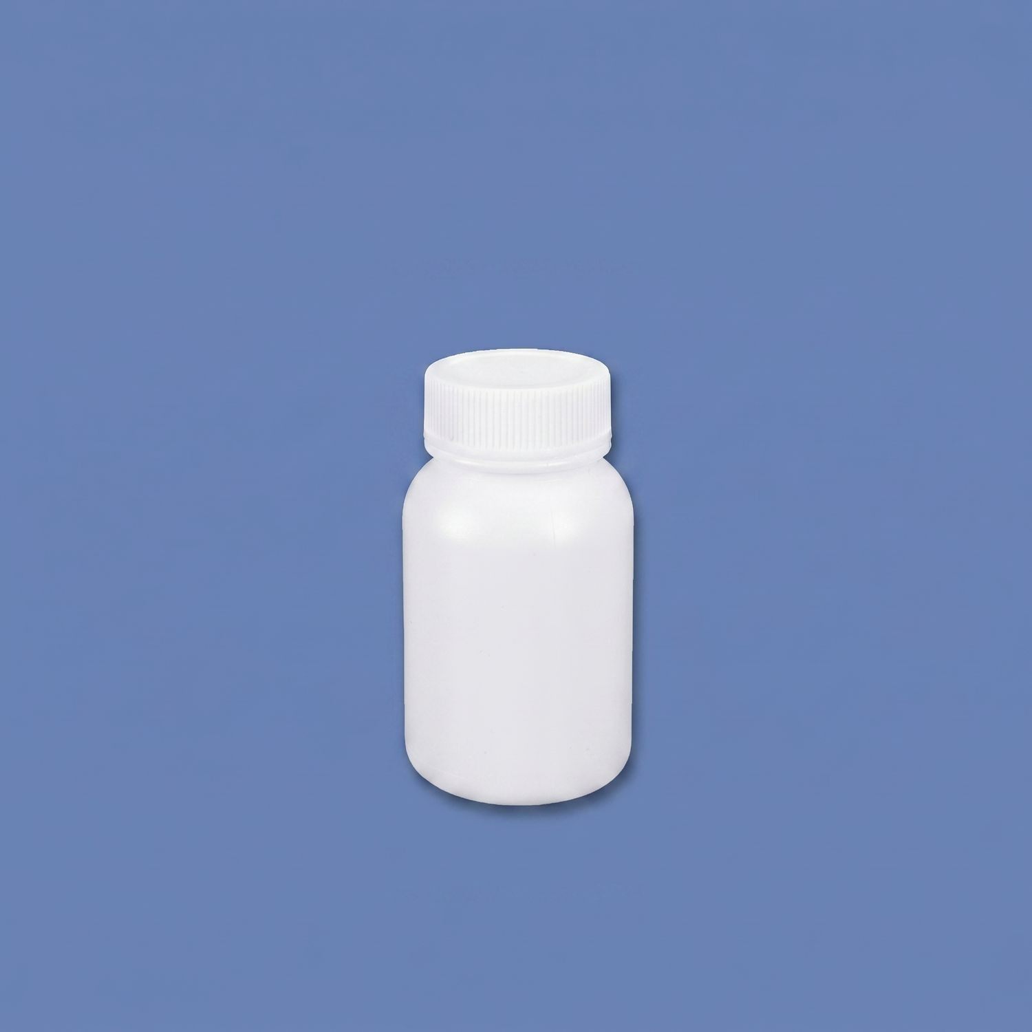 100 ml HDPE-Weithals-Kunststoffflasche mit auslaufsicherem Innendeckel für den Einsatz im Chemielabor