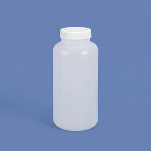 2L HDPE-Weithals-Kunststoffflasche mit auslaufsicherem Innendeckel für den Einsatz im Chemielabor