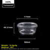 8oz 340ml transparenter PET-Kunststoffbecher