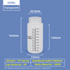 500 ml 16oz HDPE-Reagenzflasche mit Schraubverschluss