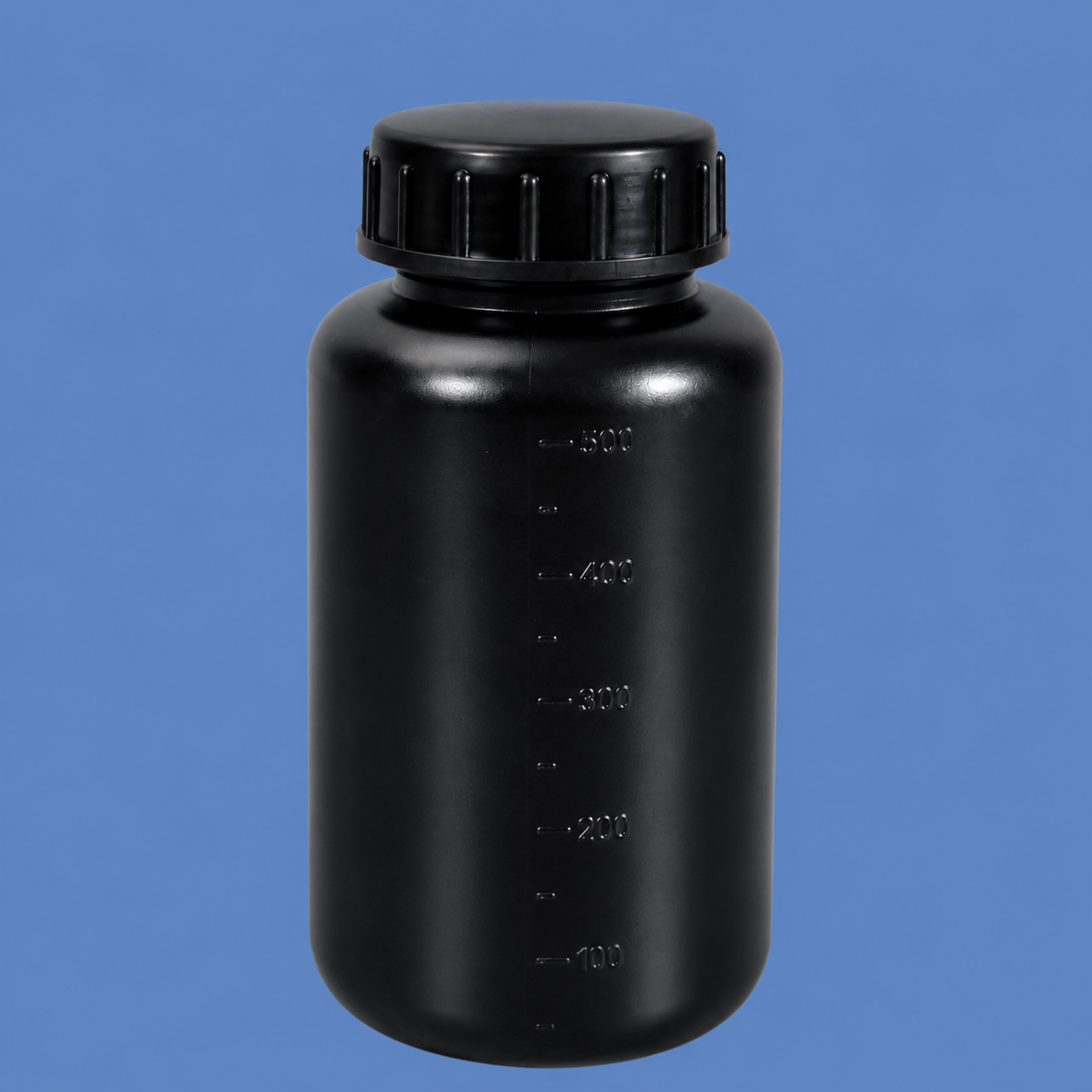 500 ml HDPE-Weithals-Kunststoffflasche mit auslaufsicherer Innenkappe mit Skala