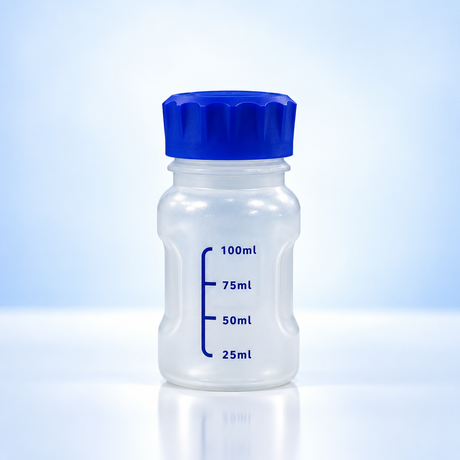 100-ml-PP-Reagenzflasche mit Skalenstrich