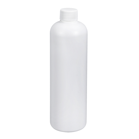 500 ml transluzente weiße PE-Flasche mit Induktionsdichtung mit Schraubverschluss