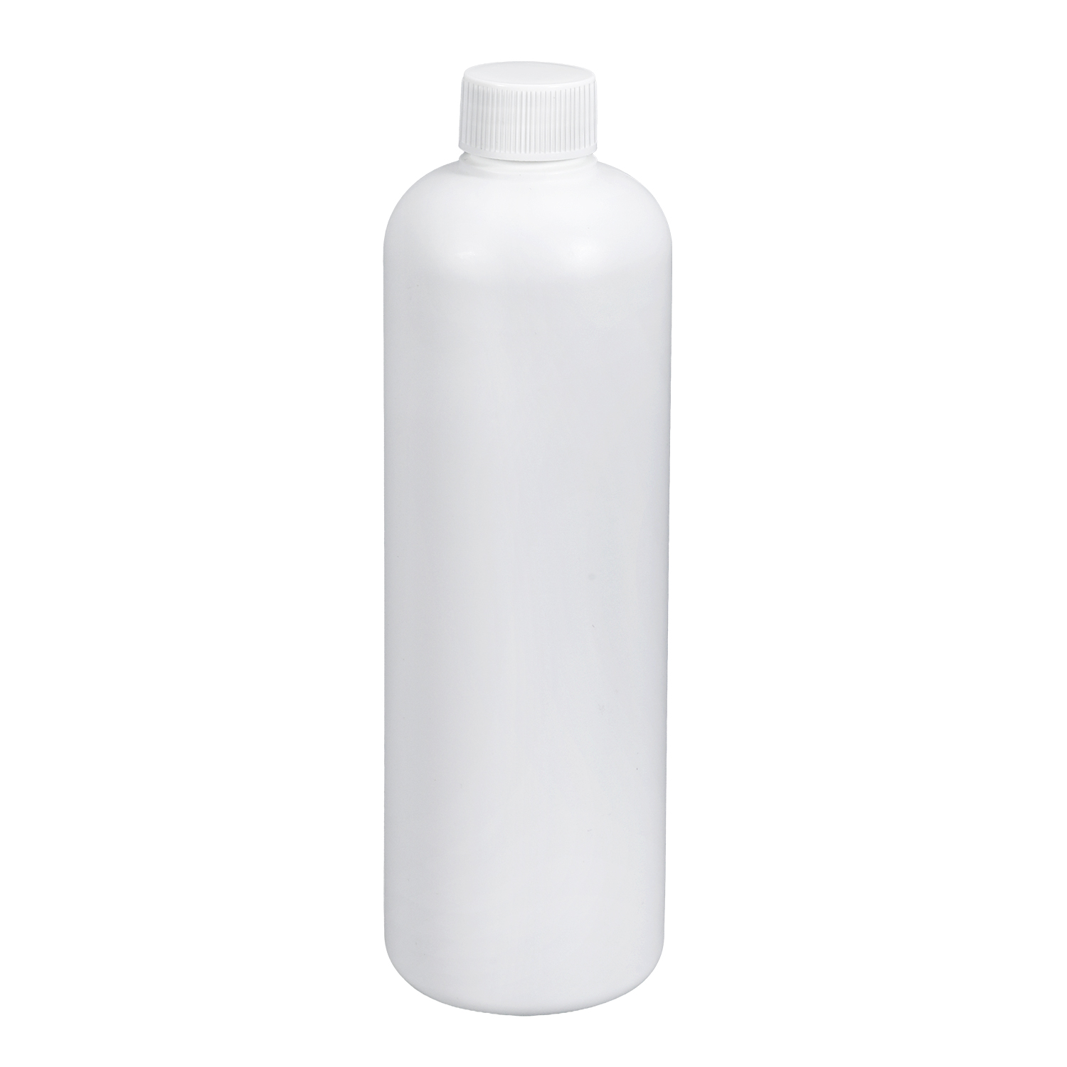 500 ml durchscheinende weiße PE-Flasche mit Induktionsdichtung mit Schraubverschluss