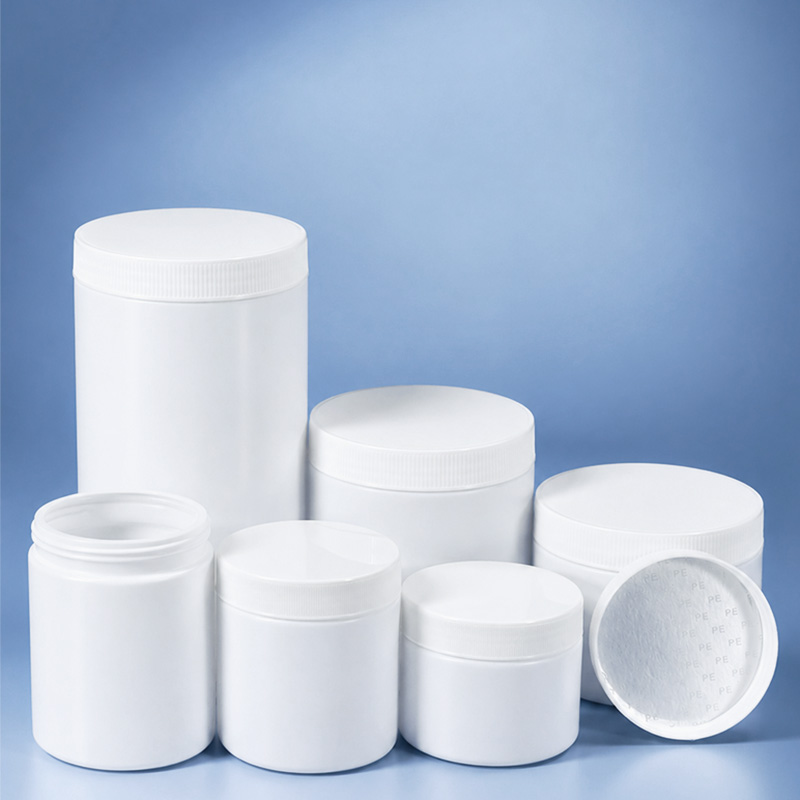 200 ml HDPE-Kunststoffglas mit weitem Mund und Schraubverschluss