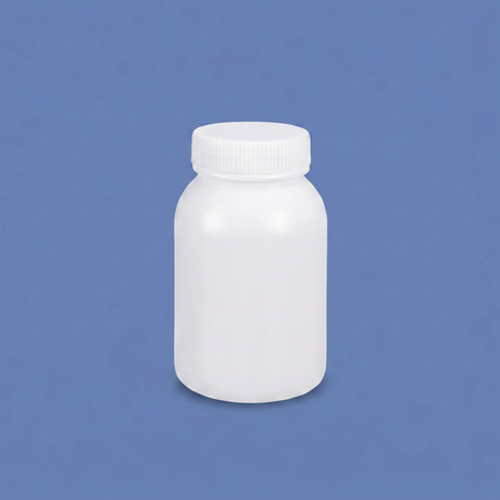 300 ml HDPE-Weithals-Kunststoffflasche mit auslaufsicherem Innendeckel für den Einsatz im Chemielabor